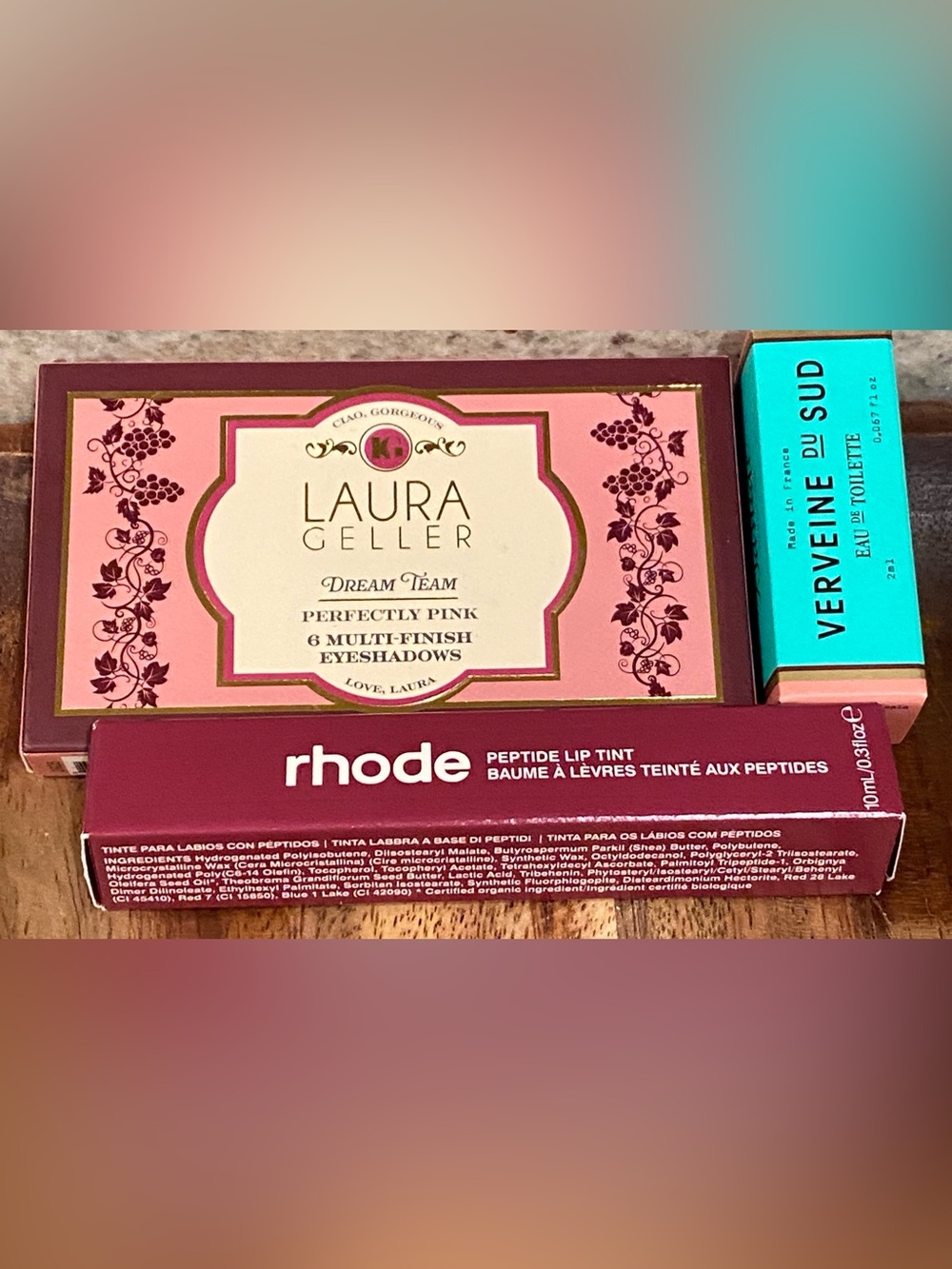Eyes, Lips, Fragrance mini bundle. Laura Gellar & Rhode